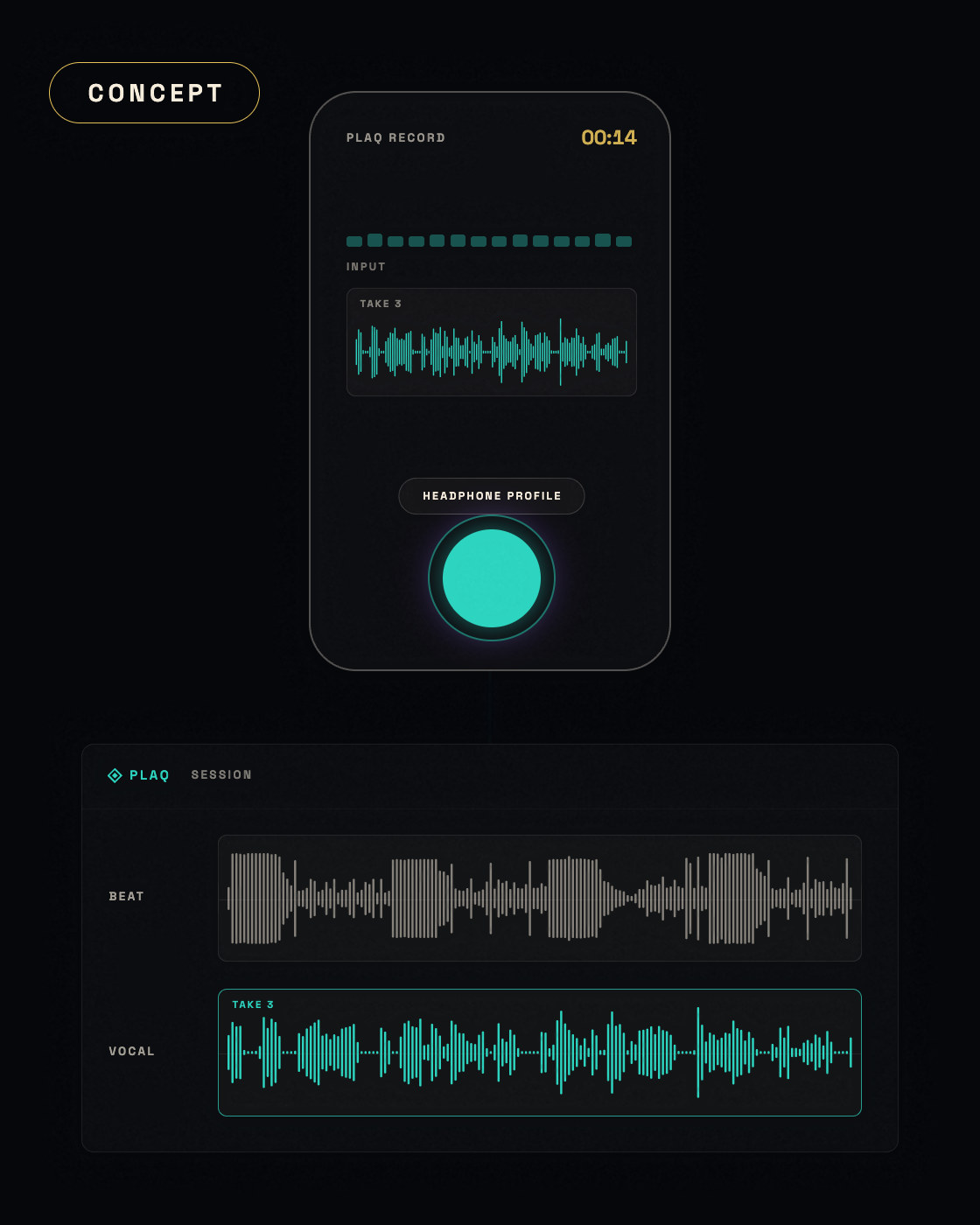 Concept: record from your phone