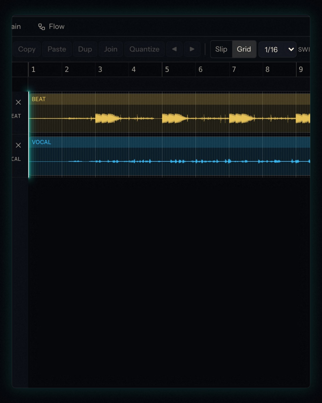 PLAQ with a beat and a vocal loaded